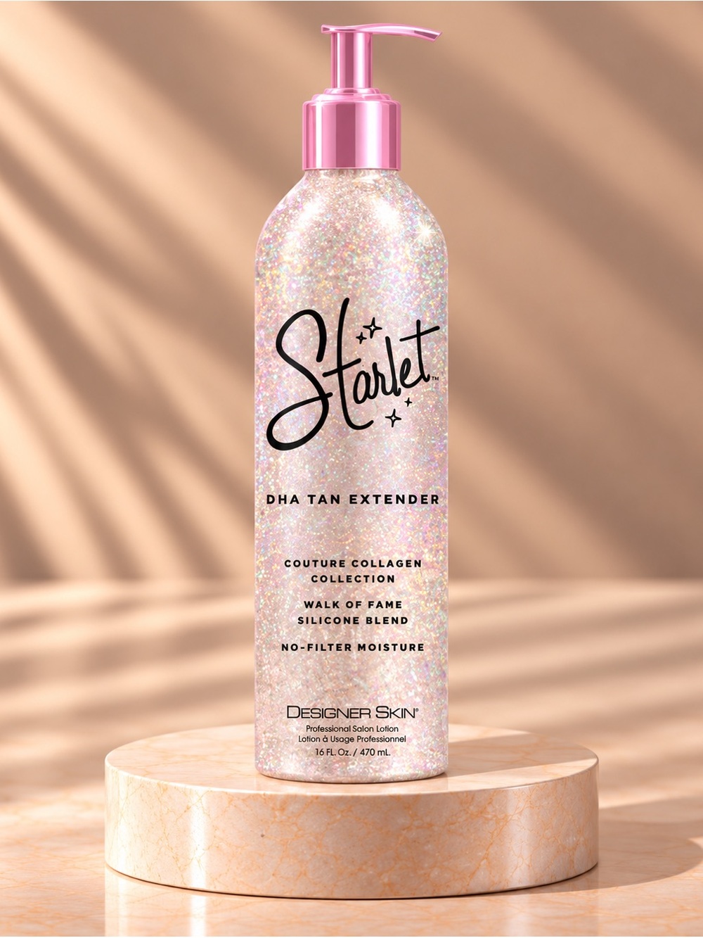 Designer Skin Starlet DHA Tan Extender Celebrity Glow Moisturizer 16 oz